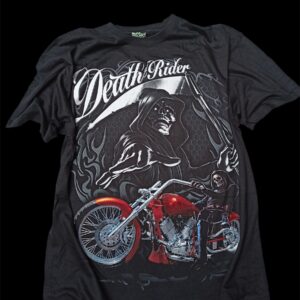 Koszulka męska z nadrukiem Death Rider czarna